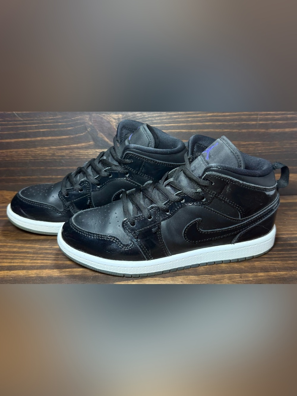 Nike Jordan 1 Mid Preschool Size 3Y Shoes Space Jam Athletic Sneakers